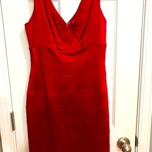 Antonio Melani Red V-Neck Dress || Size 4